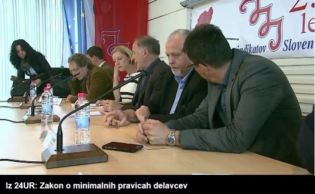 Iz 24UR Zakon o minimalnih pravicah delavcev - tiskovna konferenca sindikatov