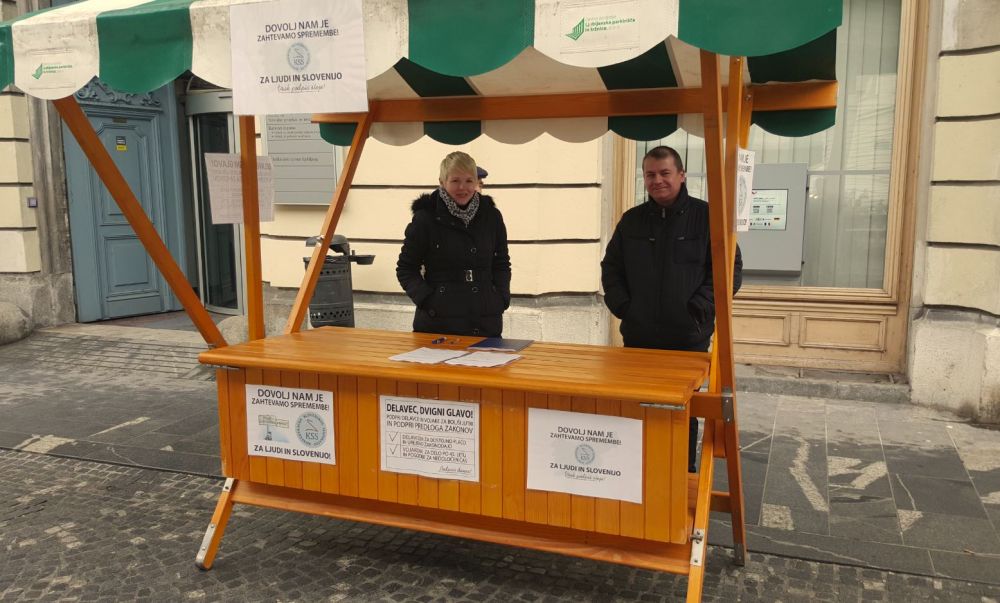 Stojnica izpred UE Ljubljana